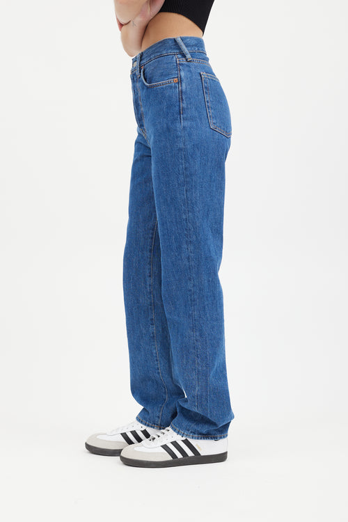 Acne Studios Medium Wash High Rise Jeans