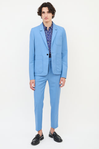 Acne Studios Blue Wool 
Mohair Suit