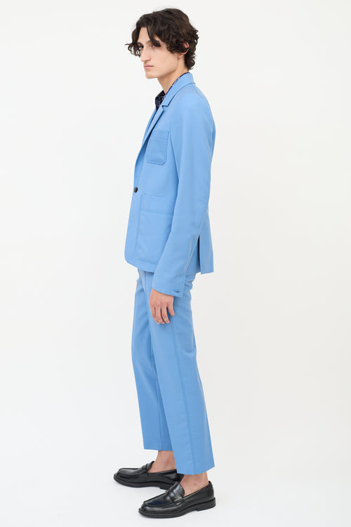 Acne Studios Blue Wool 
Mohair Suit