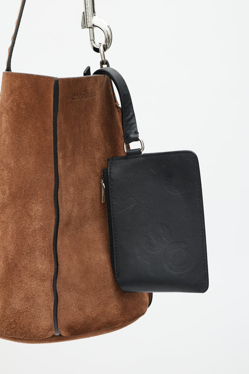 Acne Studios Brown Suede Market Bucket Bag