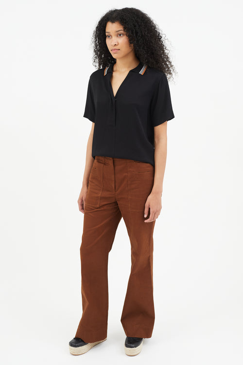 Acne Studios Brown Wide Leg Trouser