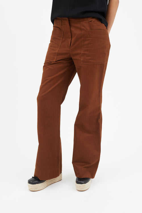 Acne Studios Brown Wide Leg Trouser