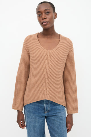 Acne Studios Brown Wool Knit Deborah Sweater