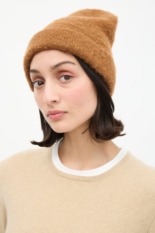 Acne Studios Brown Wool Peele Beanie