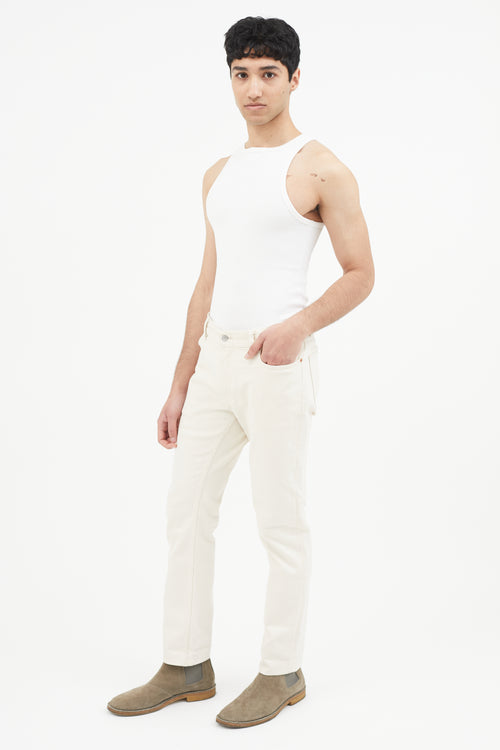 Acne Studios Cream Blå Konst North Ivory Jeans