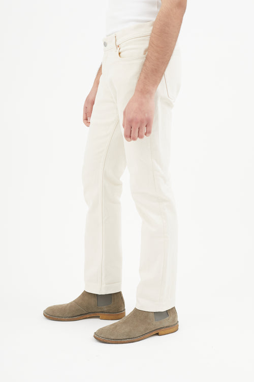 Acne Studios Cream Blå Konst North Ivory Jeans