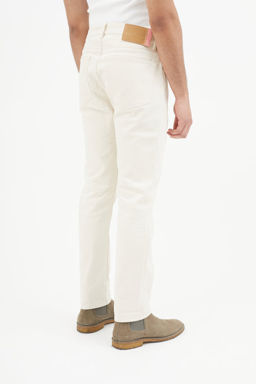 Acne Studios Cream Blå Konst North Ivory Jeans