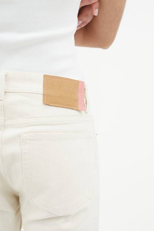 Acne Studios Cream Blå Konst North Ivory Jeans