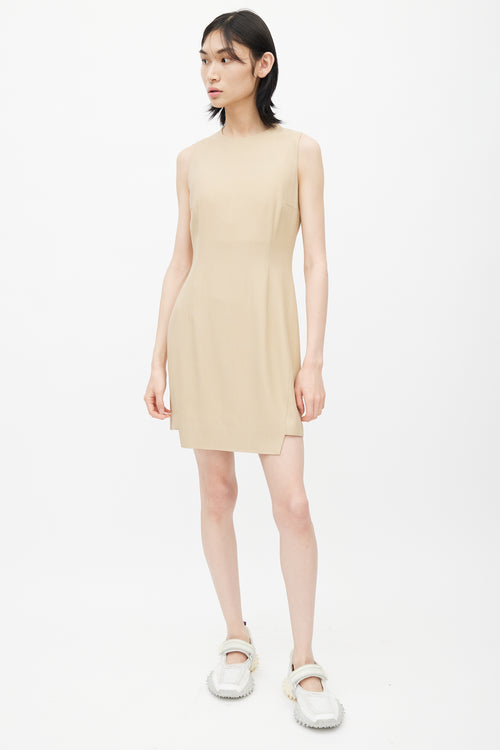 Acne Studios Cream Wool Darted Dress