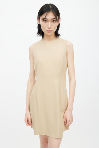 Acne Studios Cream Wool Darted Dress