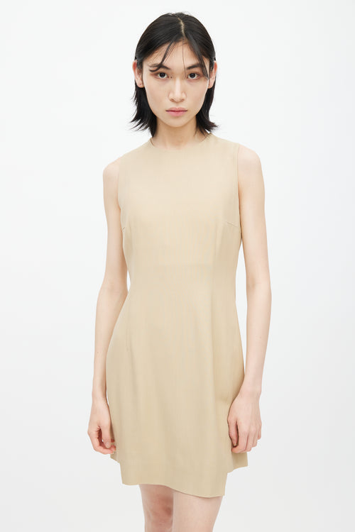 Acne Studios Cream Wool Darted Dress