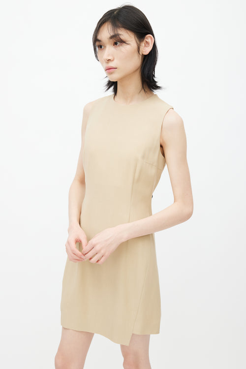 Acne Studios Cream Wool Darted Dress