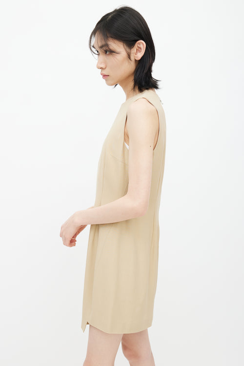 Acne Studios Cream Wool Darted Dress