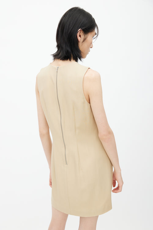 Acne Studios Cream Wool Darted Dress