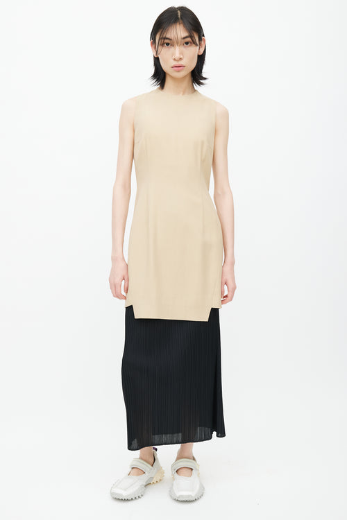 Acne Studios Cream Wool Darted Dress