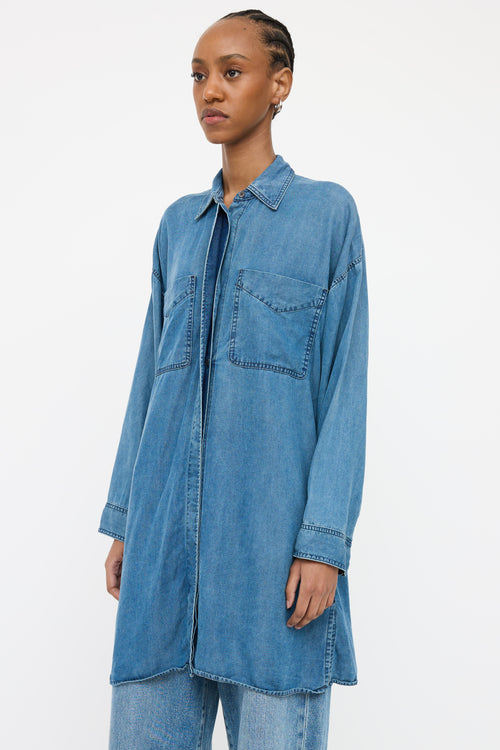 Acne Studios Blue Medium Wash Denim Shirt