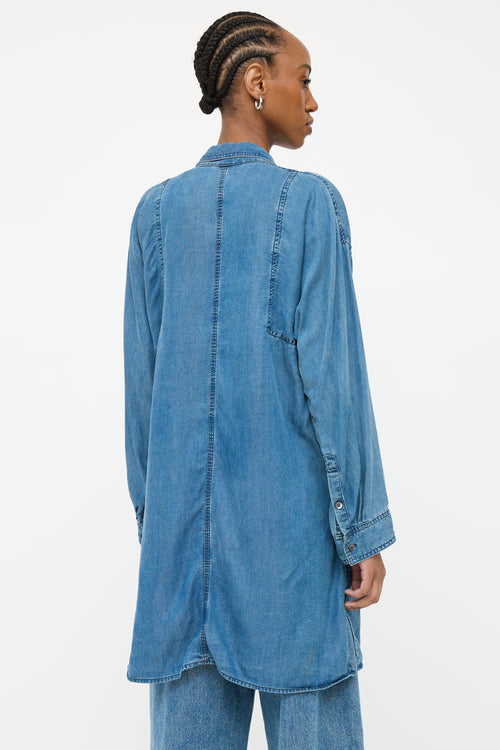 Acne Studios Blue Medium Wash Denim Shirt