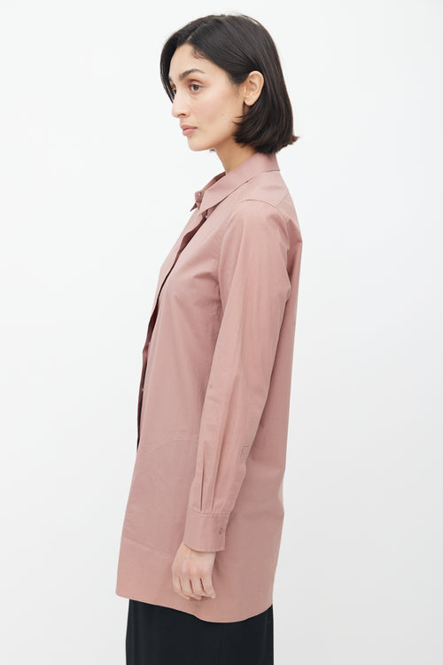 Acne Studios Dusty Pink Long Shirt