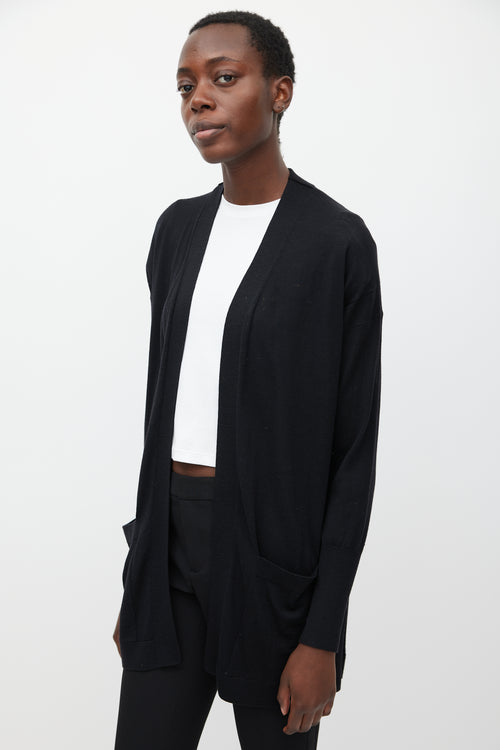 Acne Studios FW 2016 Black Corta Merino Open Cardigan