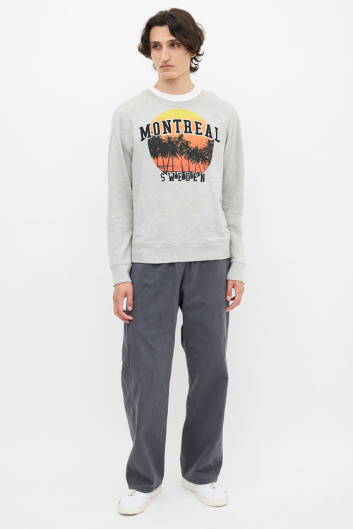 Acne Studios FW11 Heather Grey 
Multicolour College Mont Crewneck