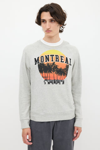 Acne Studios FW11 Heather Grey 
Multicolour College Mont Crewneck