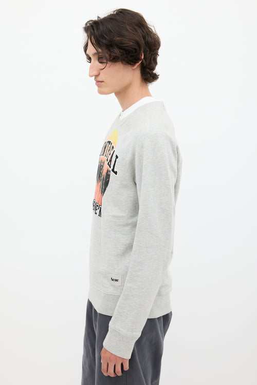 Acne Studios FW11 Heather Grey 
Multicolour College Mont Crewneck