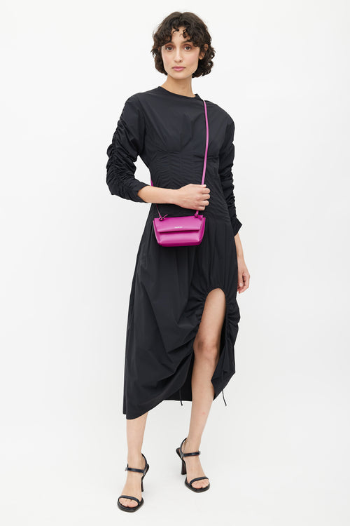 Acne Studios Fucshia Mini Knot Crossbody Bag