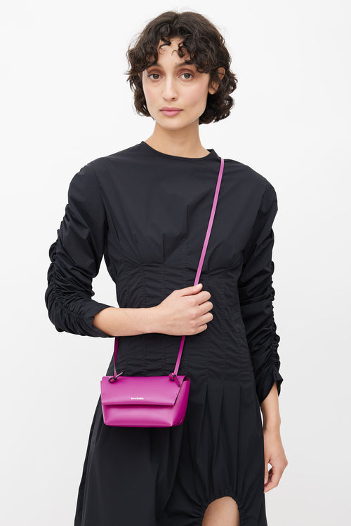 Acne Studios Fucshia Mini Knot Crossbody Bag