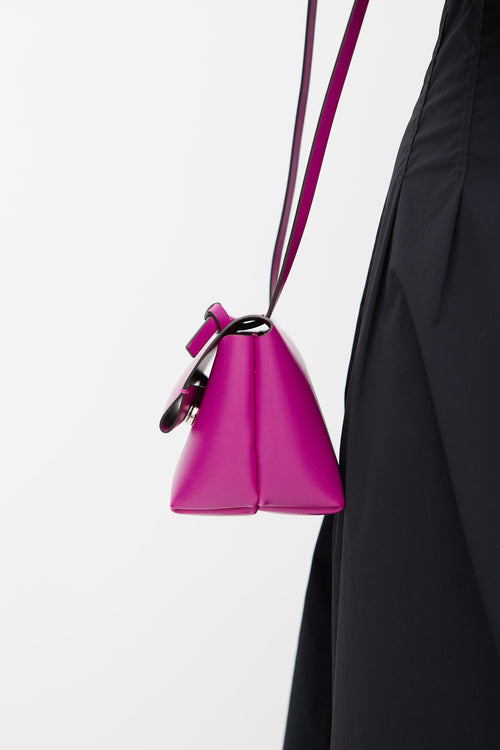 Acne Studios Fucshia Mini Knot Crossbody Bag