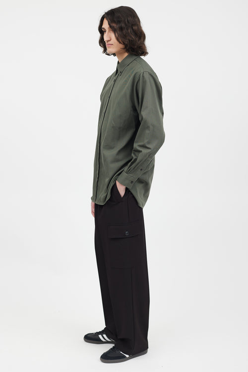 Acne Studios Green Button Down Shirt