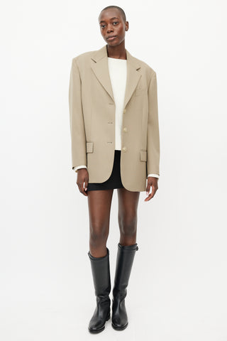 Acne Studios Green Oversized Blazer