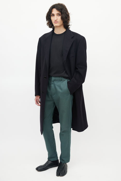 Acne Studios Green Tapered Trouser