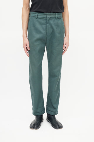 Acne Studios Green Tapered Trouser