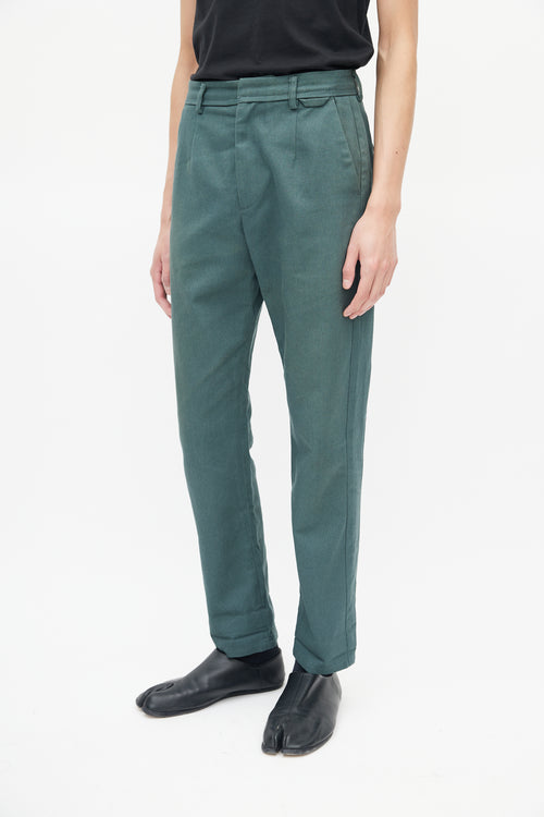 Acne Studios Green Tapered Trouser