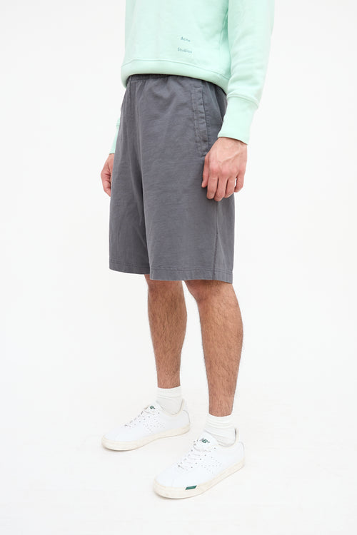 Acne Studios Grey Cotton Shorts