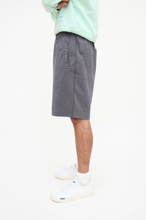 Acne Studios Grey Cotton Shorts