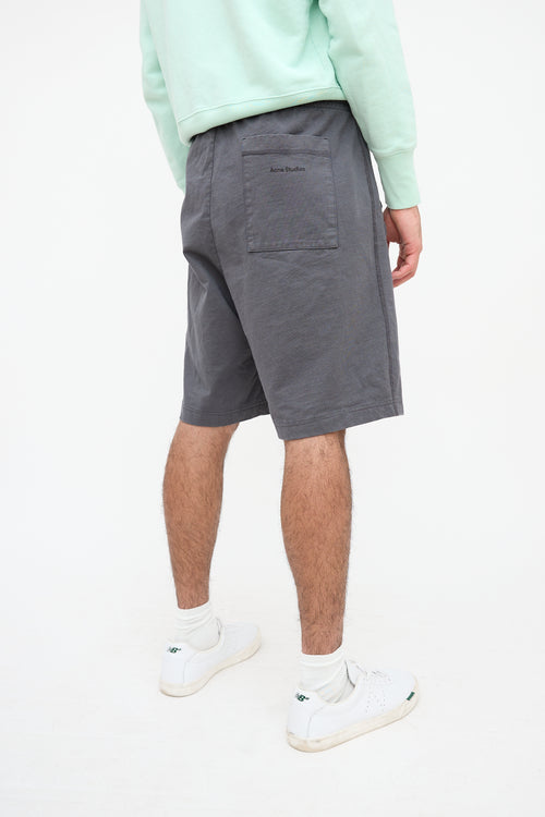 Acne Studios Grey Cotton Shorts