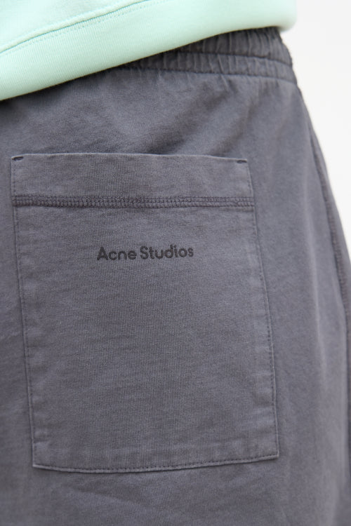 Acne Studios Grey Cotton Shorts