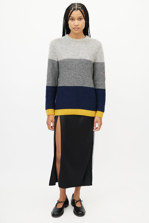 Acne Studios Grey 
Multicolour Striped Knit Sweater