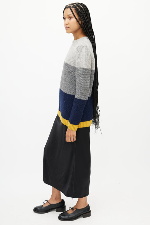 Acne Studios Grey 
Multicolour Striped Knit Sweater