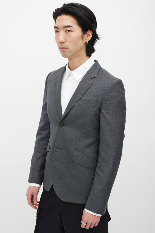 Acne Studios Grey Wool Blazer