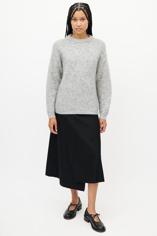 Acne Studios Grey Wool Knit Sweater