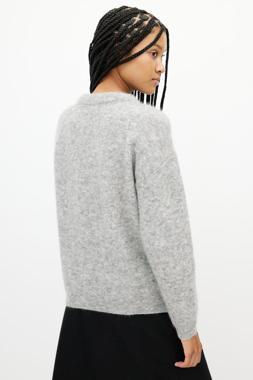 Acne Studios Grey Wool Knit Sweater