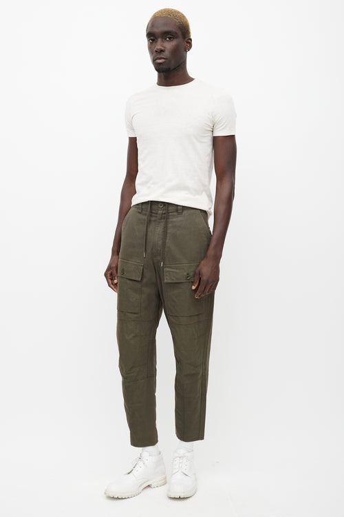 Acne Studios Khaki Green Cargo Pant