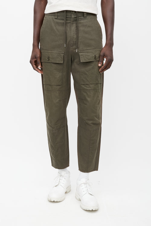 Acne Studios Khaki Green Cargo Pant