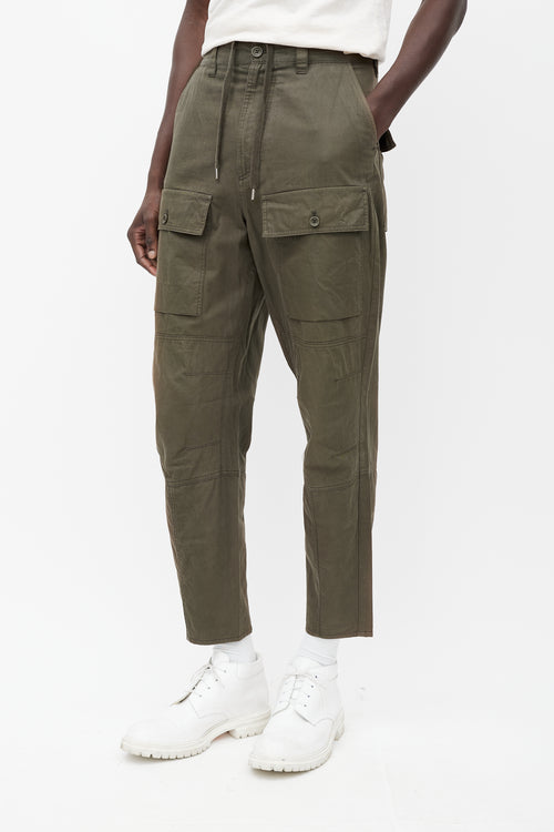 Acne Studios Khaki Green Cargo Pant