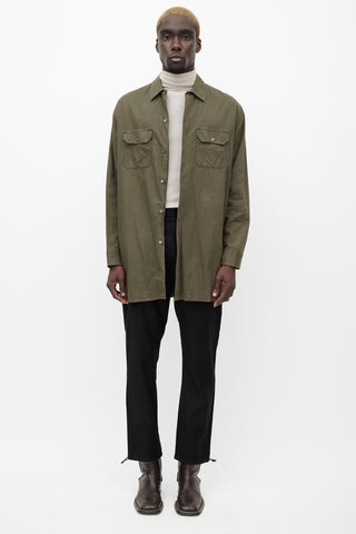 Acne Studios Khaki Green Santos Oversized Shirt