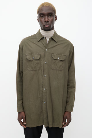 Acne Studios Khaki Green Santos Oversized Shirt