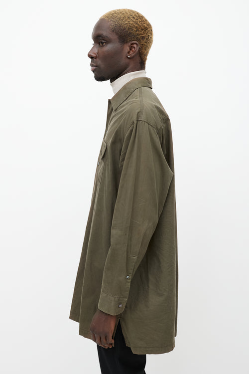 Acne Studios Khaki Green Santos Oversized Shirt