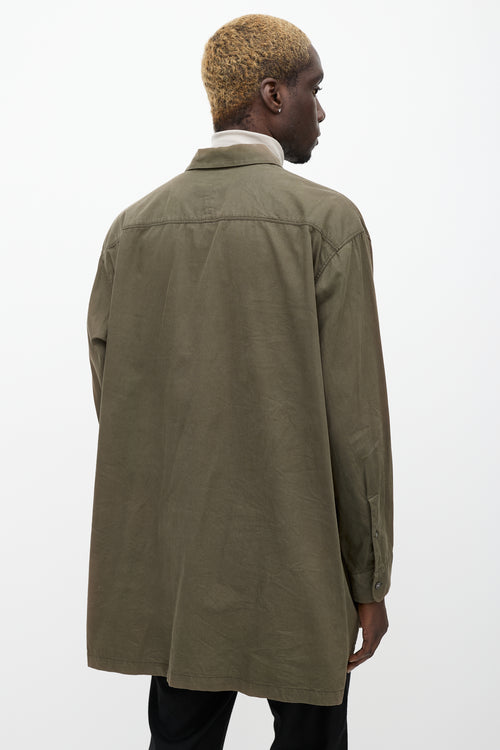 Acne Studios Khaki Green Santos Oversized Shirt